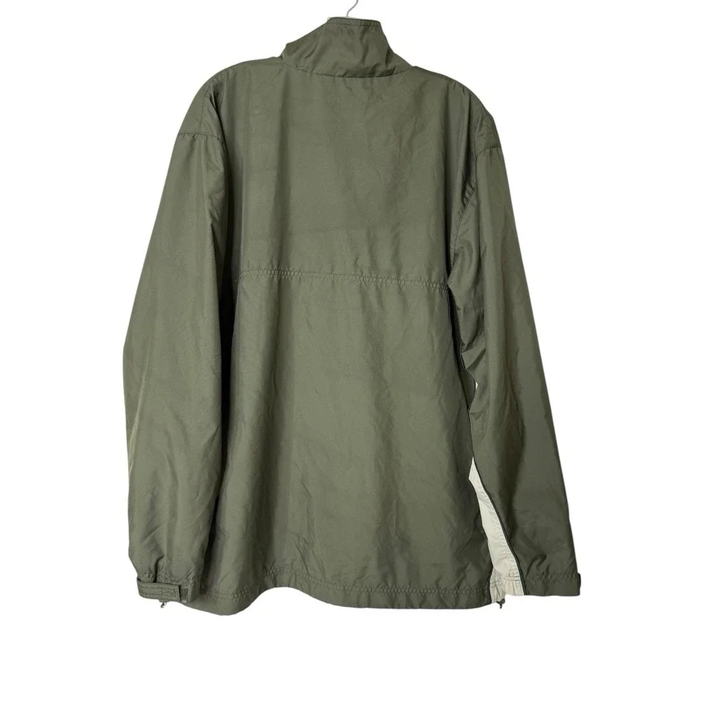 Nike72‎ Windbreaker Jacket Mens L Olive Green/Tan Full Zip Vintage